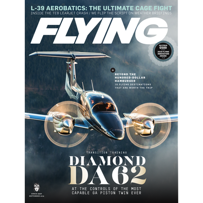 FLYING Magazine Cover Print - September 2019 18×24 Canvas
