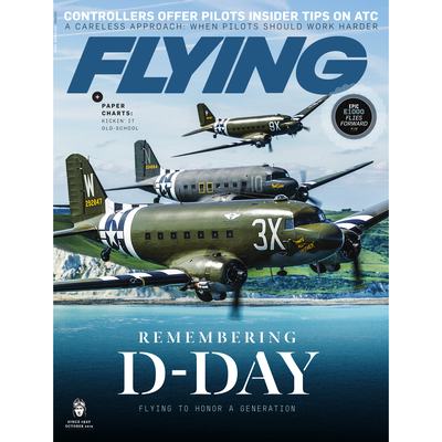 FLYING Magazine Cover Print - October 2019 12×16 Canvas