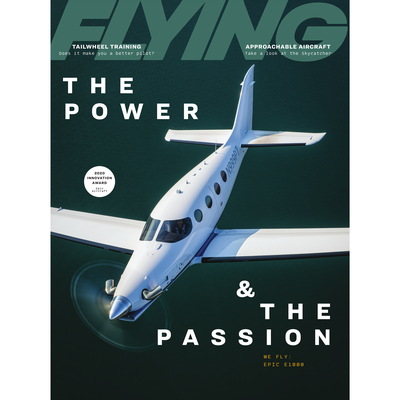 FLYING Magazine Cover Print - August 2020 11×14 Metal Print