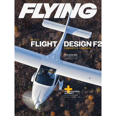 FLYING Magazine Cover Print - February 2021 12×16 Canvas