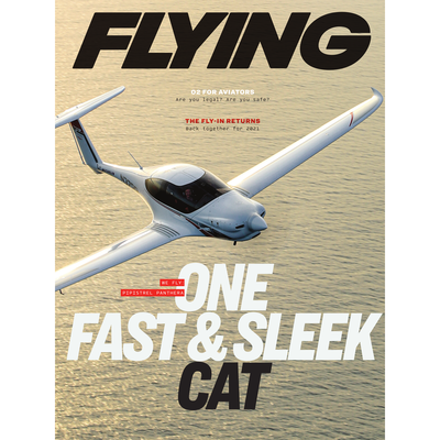FLYING Magazine Cover Print - July 2021 24×36 Canvas