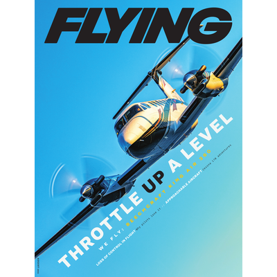 FLYING Magazine Cover Print - August 2021 24×36 Canvas