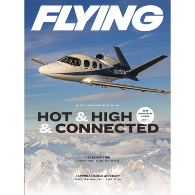 FLYING Magazine Cover Print - October 2021 11×14 Metal Print