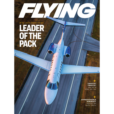 FLYING Magazine Cover Print - December 2021 24×36 Metal Print