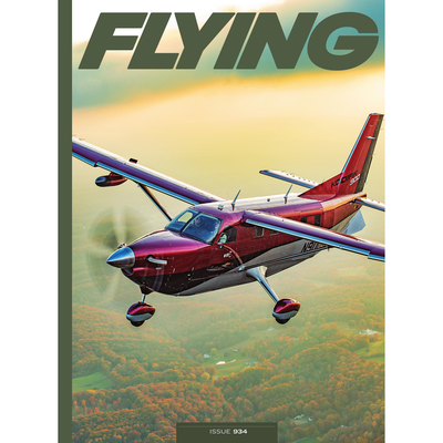 FLYING Magazine Cover Print - February 2023 24×36 Metal Print