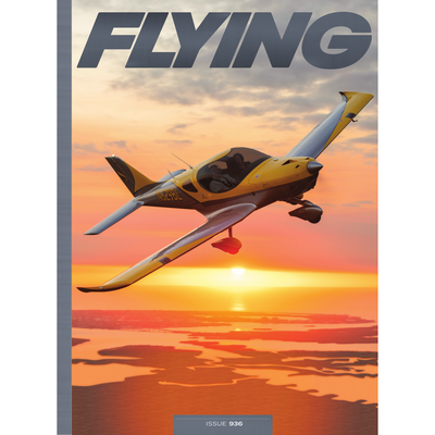 FLYING Magazine Cover Print - April  2023 11×14 Metal Print