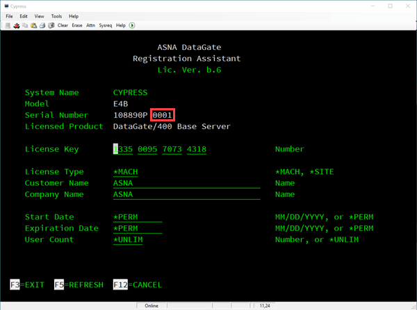 Applying a DataGate license on the IBM i