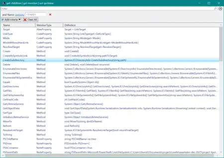 Showing a file list in graphical list