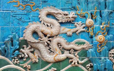 dragon Detail relief tile Nine Dragon Wall 1756 400x250