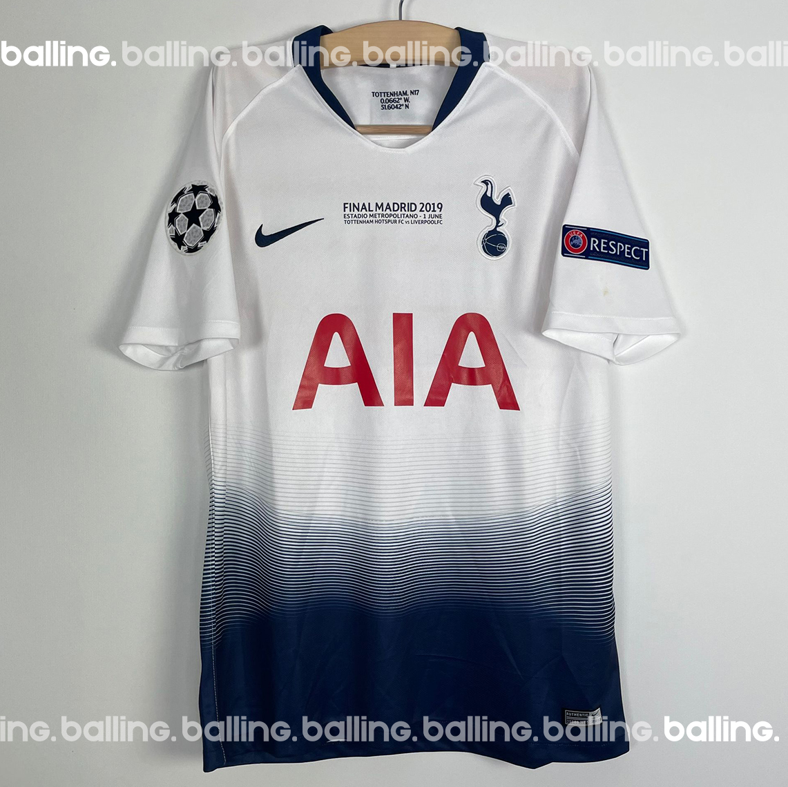 Tottenham Hotspur 2018-2019 Home Jersey