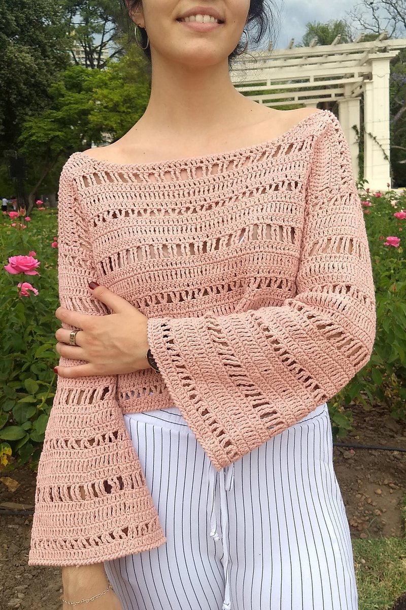 Romantic delicate crochet blouse with lace details.jpg