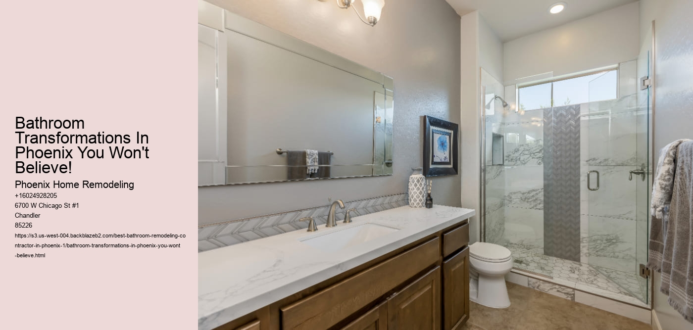 Bathroom Transformations In Phoenix You Won't Believe!