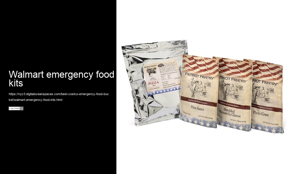 walmart emergency food kits