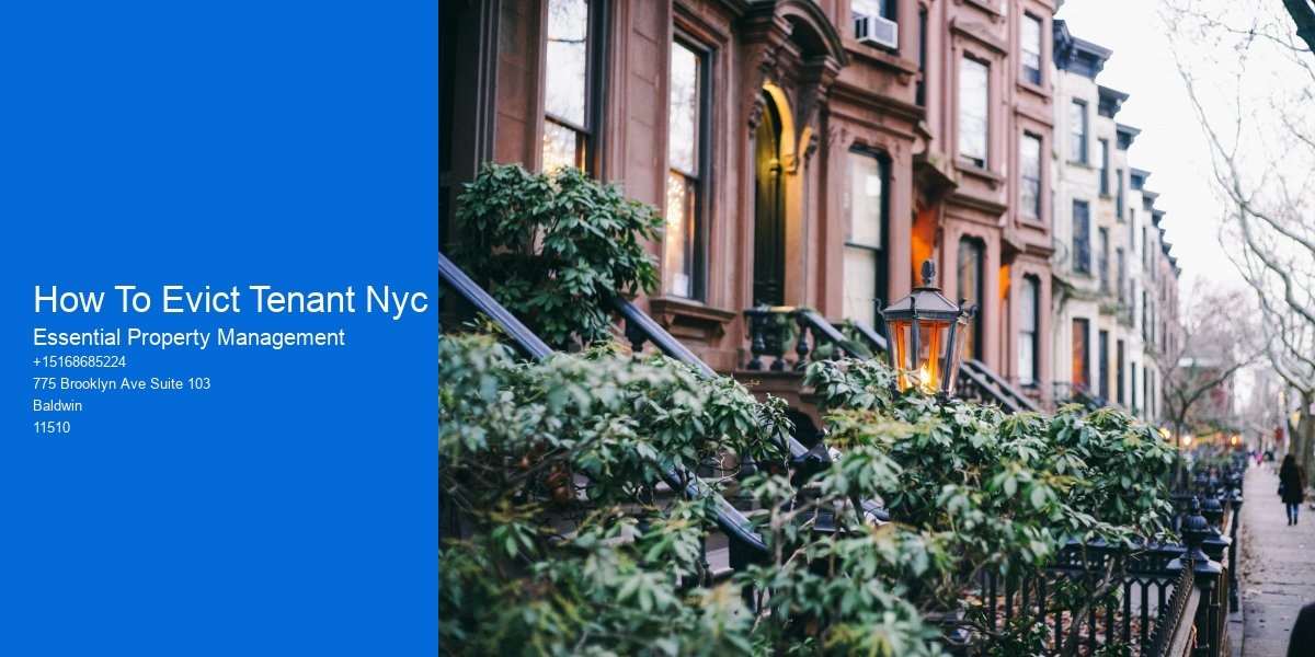 How To Evict Tenant Nyc