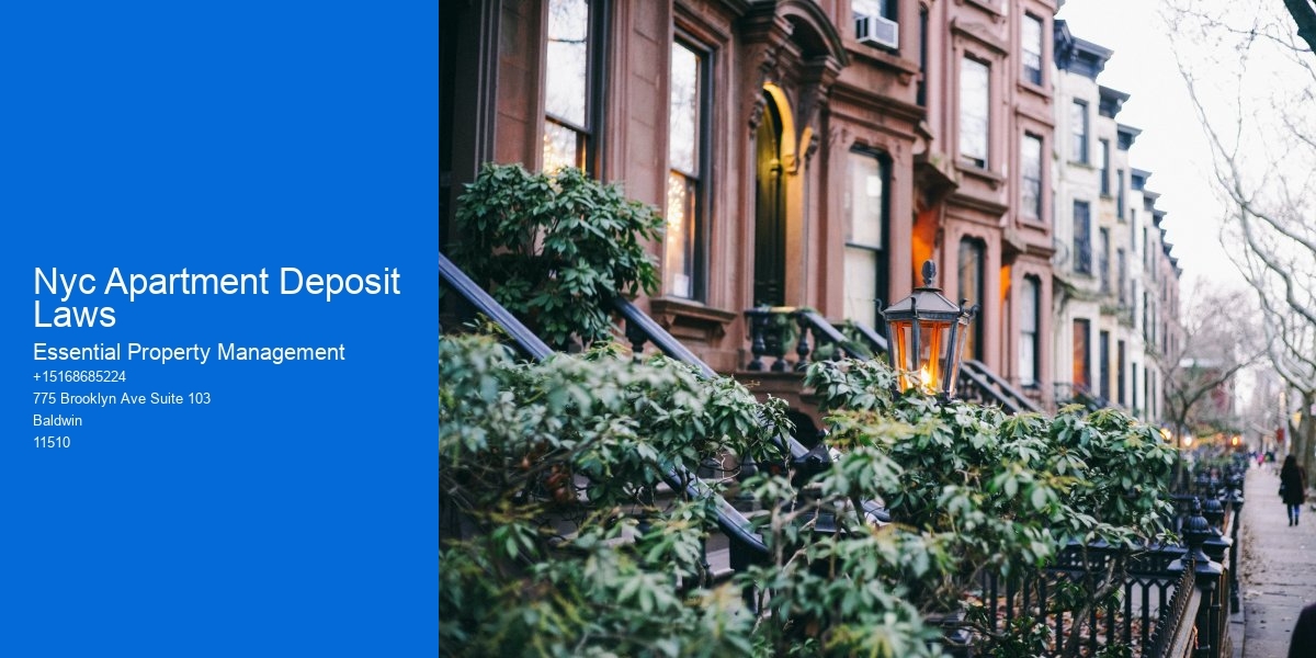 Nyc Apartment Deposit Laws