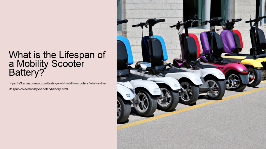 What is the Lifespan of a Mobility Scooter Battery? 