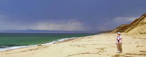 Fort Ord Dunes SB beach, with storm approaching (June 2008)