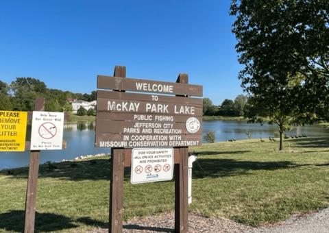 McKay Park Lake sign