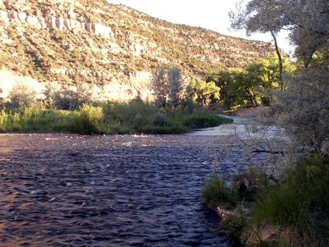Late afternoon on the San Juan River, near Cottonwood Rec Area campgrounds