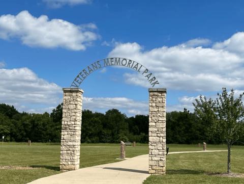 Veterans Park entrance