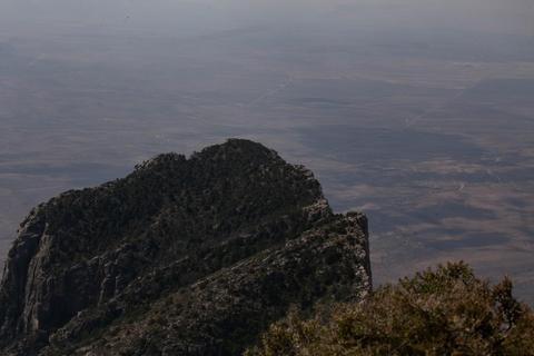 The view from Guadalupe Peak looking west over El Capitan.