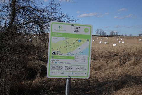 Lang-Hastings Trail, Settlers Line, Peterborough Co., ON, 28 March 2024