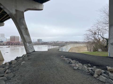 west end of Floodwall