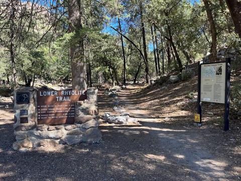 Trailhead at VC parking area