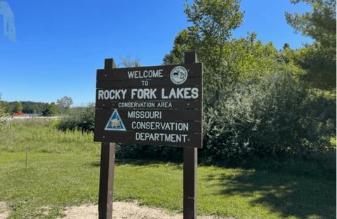 Rocky Fork Lakes CA sign