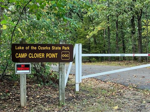 Gate to Camp Clover Poiint