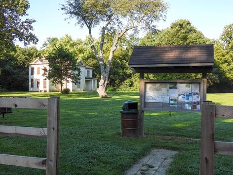 Farmhouse/picnic area and park kiosk