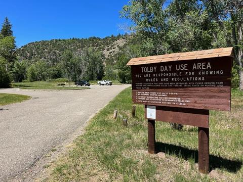 Day Use Area is to the left as you head toward the campground 