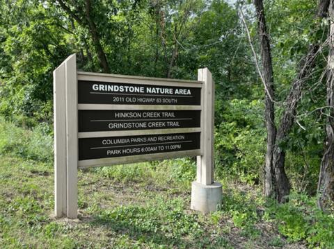 Grindstone Nature Area sign