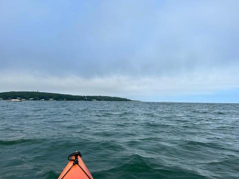 As observed from kayak