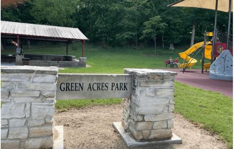 Green Acres Park sign