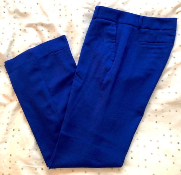 Image for Pantalon en laine bleu cobalt Banana Republic