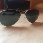 Featured thumbnail for Ray Ban Aviator or avec lentilles noires