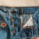 Thumbnail for Jupe jeans brodées