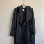 Thumbnail for Veste trench coat longue noir RVCA