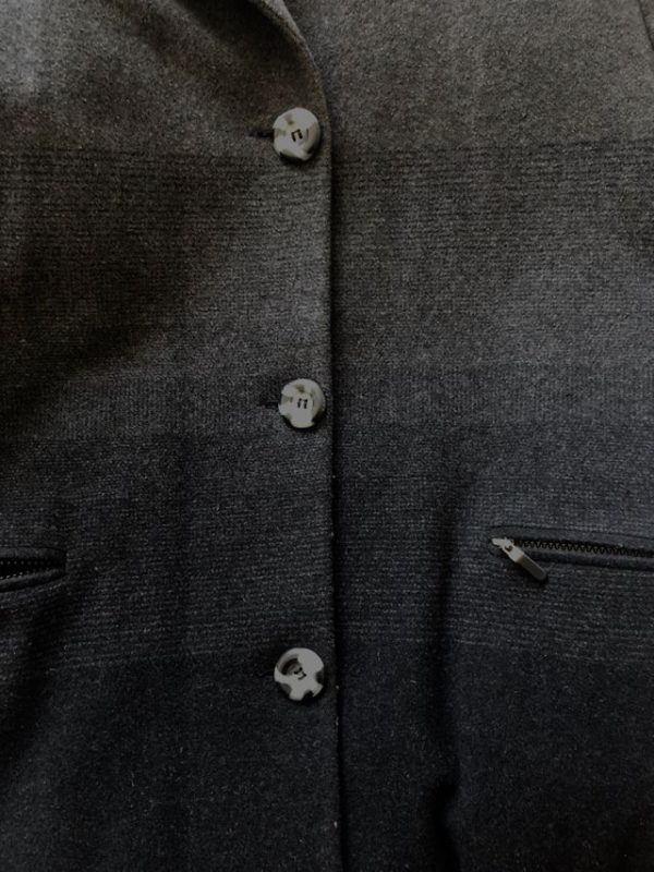 Image for Long manteau dégradé de gris à noir