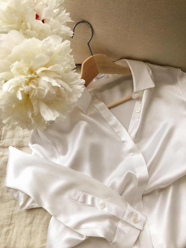 Featured image for Chemise blanche pure soie - Lilysilk