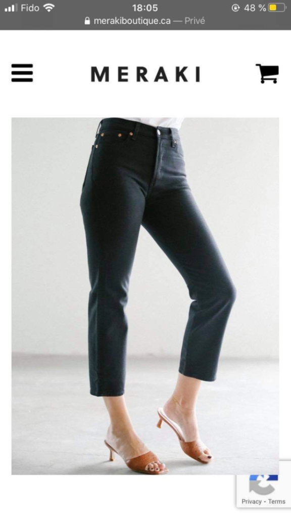 Image for Levis Wedgie straight black heart 25