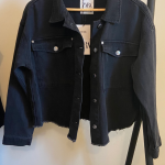 Featured thumbnail for Manteau jeans noir  Zara
