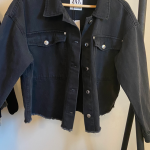 Thumbnail for Manteau jeans noir  Zara