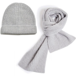 Featured thumbnail for *Neufs* Duo chapeau et écharpe/foulard grises 100% laine