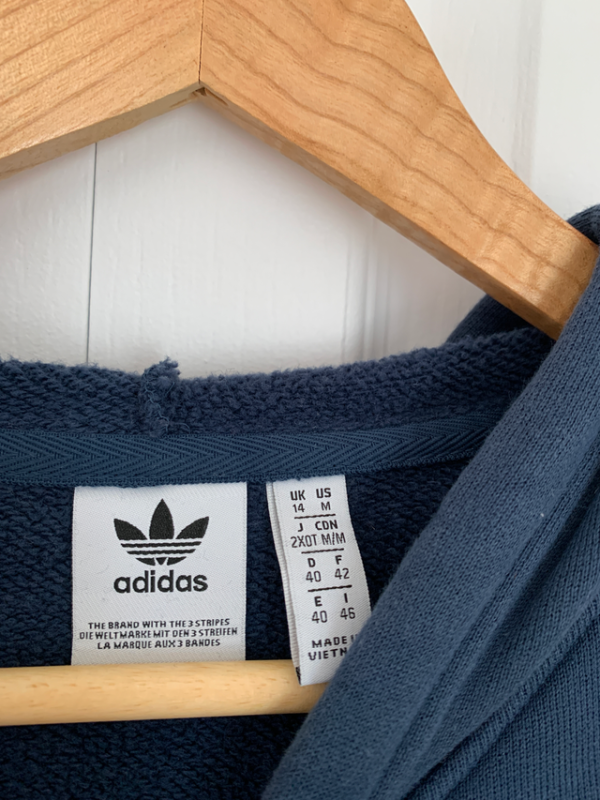 Image for Adidas coton ouaté bleu court