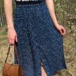Featured thumbnail for Jupe longue Zara à pois polka dots skirt