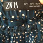 Thumbnail for Jupe longue Zara à pois polka dots skirt