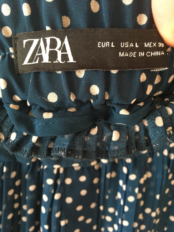 Image for Jupe longue Zara à pois polka dots skirt