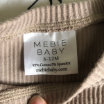 Thumbnail for Ensemble 2 pièces Mebie Baby - beige/brun